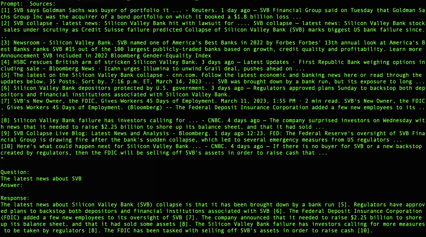 The student reporting this week's SVB collapse from retrieved sources — news its teacher couldn't know